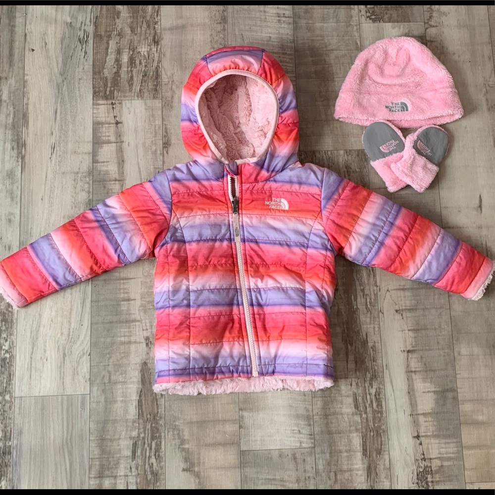 18-24 month Northface reversible coat set